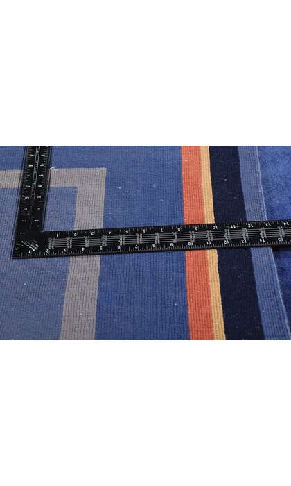 8 x 10 Antique Blue Chinese Art Deco Rug 79168