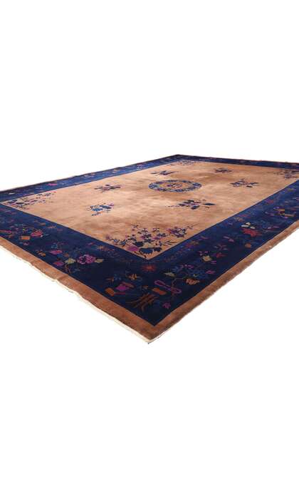 10 x 13 Antique Chinese Art Deco Rug 79192