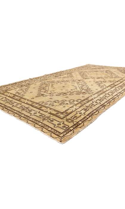 7 x 13 Antique Earth-Tone Turkestan Khotan Rug 73807