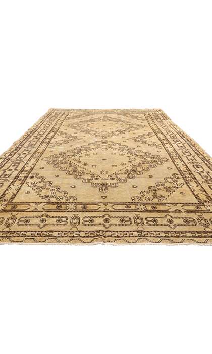 7 x 13 Antique Earth-Tone Turkestan Khotan Rug 73807