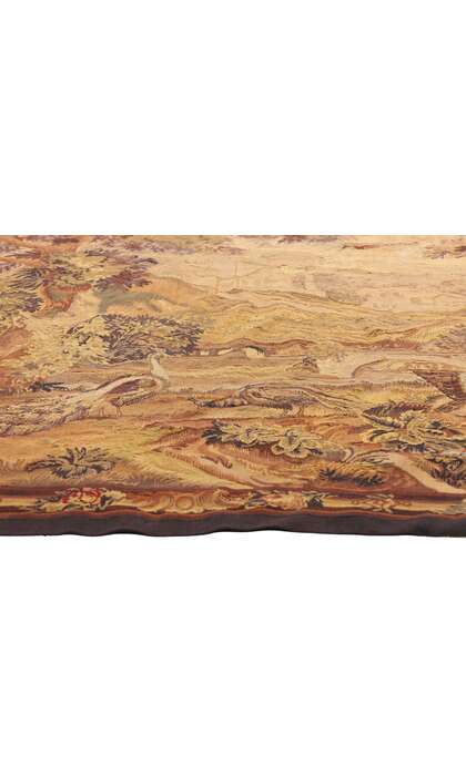 6 x 9 Late 19th Century Antique French Aubusson Tapestry 79208