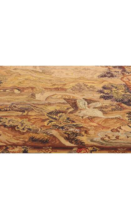 6 x 9 Late 19th Century Antique French Aubusson Tapestry 79208