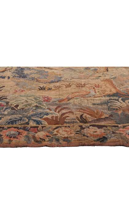 7 x 8 Late 19th Century Antique French Aubusson Tapestry 79194