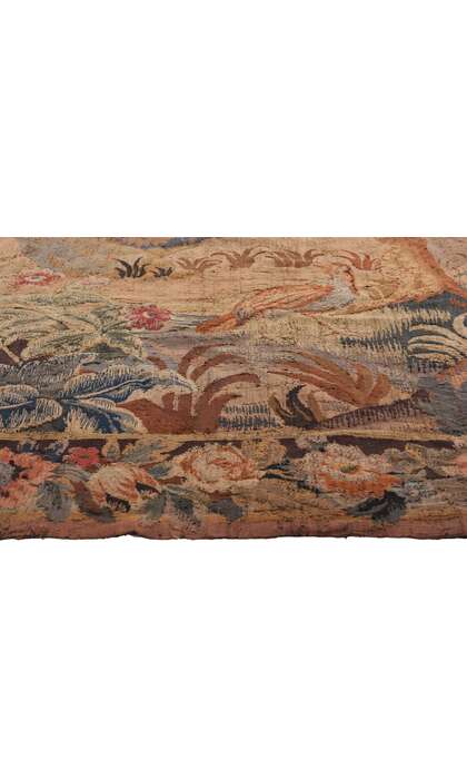 7 x 8 Late 19th Century Antique French Aubusson Tapestry 79194