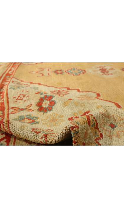 9 x 12 Antique Golden Turkish Oushak Rug 74032