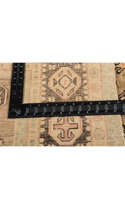 7 x 13 Antique Earth-Tone Turkestan Khotan Rug 73806