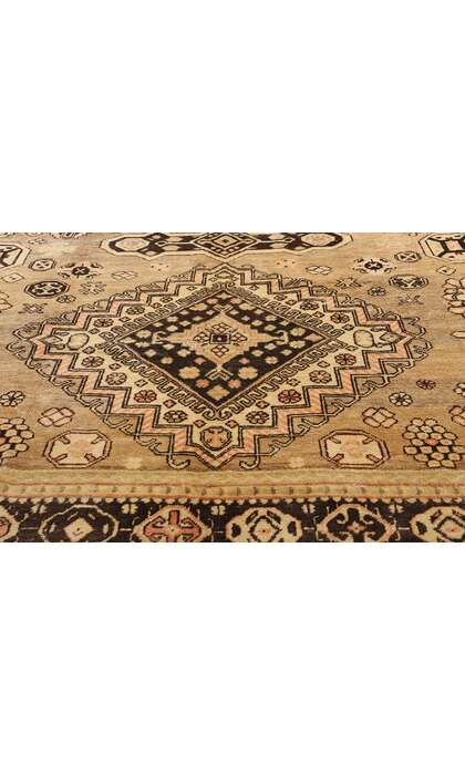 7 x 13 Antique Earth-Tone Turkestan Khotan Rug 73806