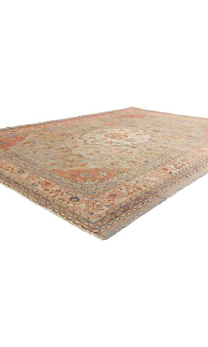 8 x 11 Antique Turkish Oushak Rug 72327