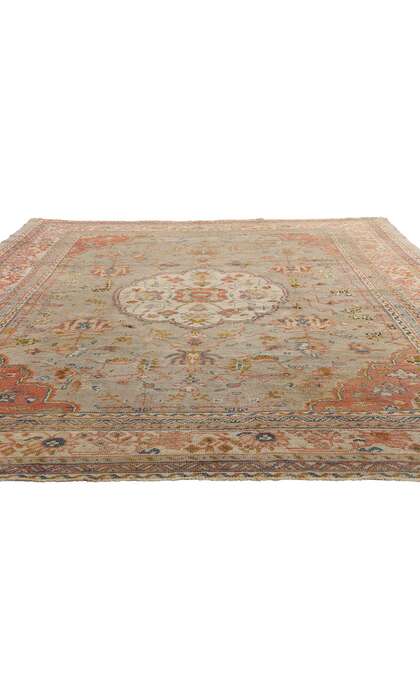 8 x 11 Antique Turkish Oushak Rug 72327