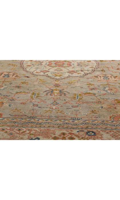 8 x 11 Antique Turkish Oushak Rug 72327