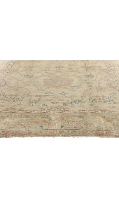 7 x 10 Antique Pastel Turkish Oushak Rug 72193