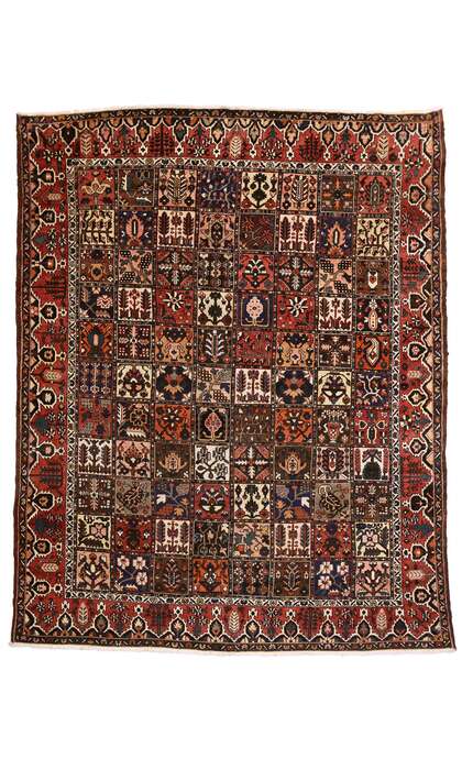11 x 14 Antique Persian Bakhtiari Rug 72479