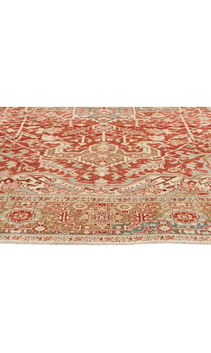 11 x 14 Antique Persian Heriz Rug 53172