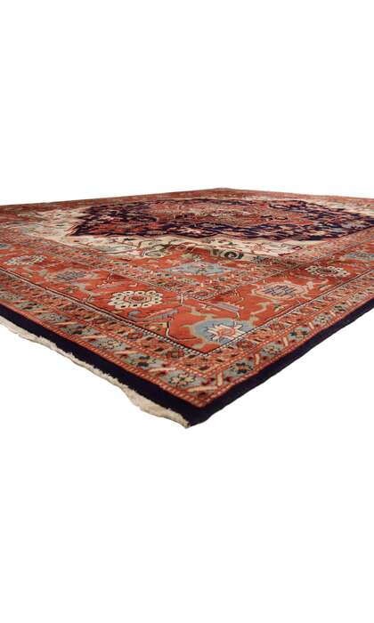 12 x 15 Antique Persian Heriz Rug 74402