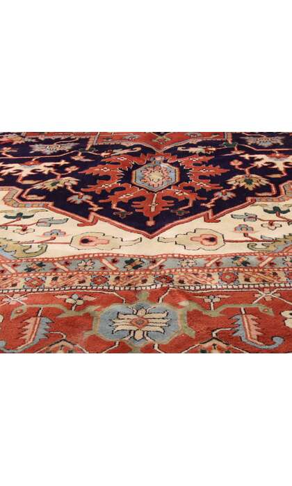 12 x 15 Antique Persian Heriz Rug 74402