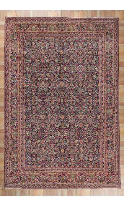 11 x 17 Antique Persian Kerman Rug 61202