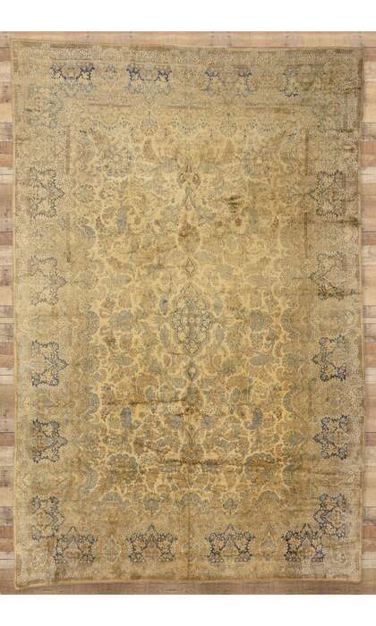 12 x 18 Late 19th Century Antique Persian Kerman Rug 73654