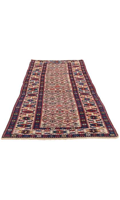 2 x 6 Late 19th Century Antique Caucasian Shirvan Rug 79191