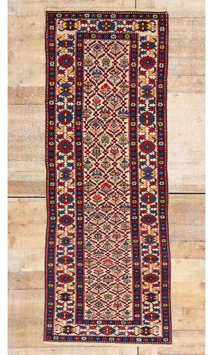 2 x 6 Late 19th Century Antique Caucasian Shirvan Rug 79191
