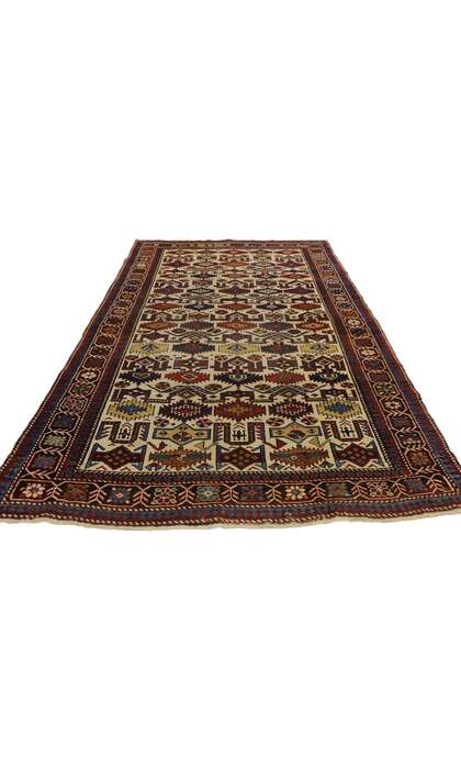 4 x 7 Antique Caucasian Shirvan Rug 76782