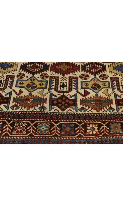 4 x 7 Antique Caucasian Shirvan Rug 76782