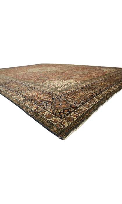 15 x 22 Late 19th Century Antique Persian Tabriz Rug 77178