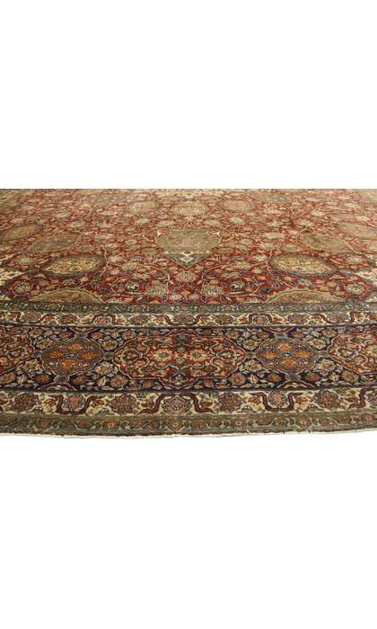 15 x 22 Late 19th Century Antique Persian Tabriz Rug 77178