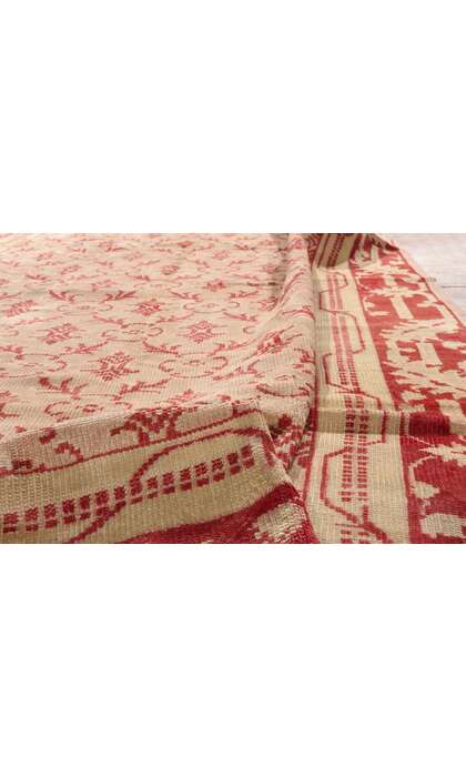 7 x 10 Antique Pink Turkish Oushak Rug 50342