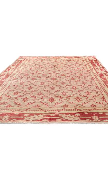 7 x 10 Antique Pink Turkish Oushak Rug 50342