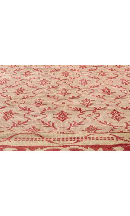7 x 10 Antique Pink Turkish Oushak Rug 50342
