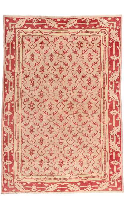 7 x 10 Antique Pink Turkish Oushak Rug 50342