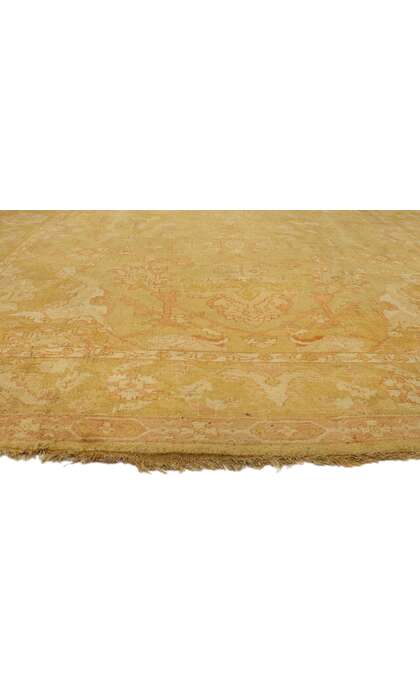 12 x 32 Late 19th Century Antique Turkish Oushak Rug 77441