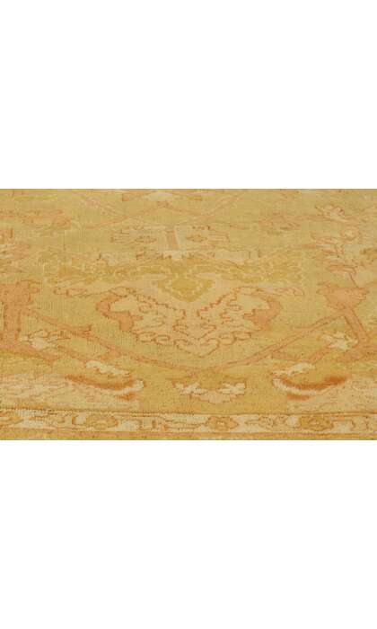 12 x 32 Late 19th Century Antique Turkish Oushak Rug 77441