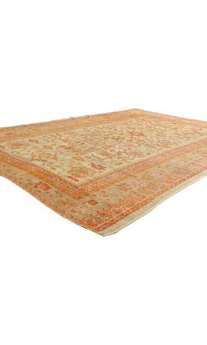 7 x 10 Late 19th Century Antique Turkish Oushak Rug 74181