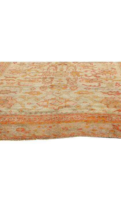 7 x 10 Late 19th Century Antique Turkish Oushak Rug 74181