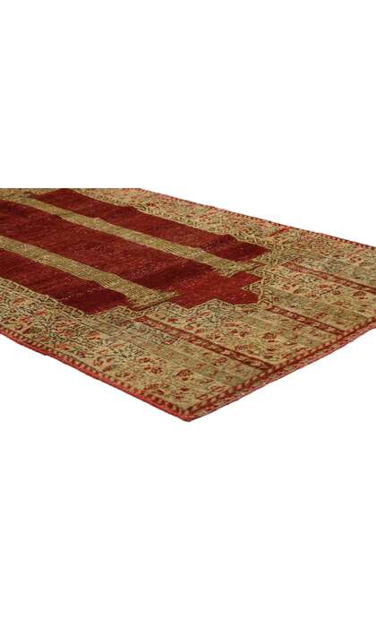2 x 4 Antique Turkish Prayer Rug 51566