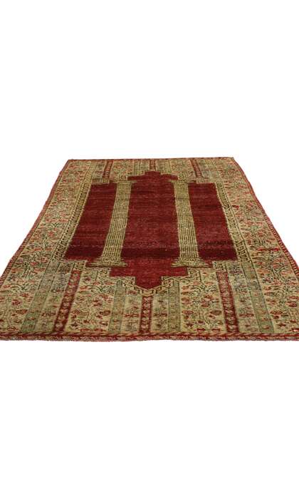 2 x 4 Antique Turkish Prayer Rug 51566