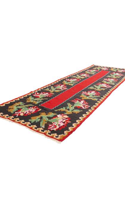 3 x 10 Antique Caucasian Rose Karabagh Kilim Rug 79207