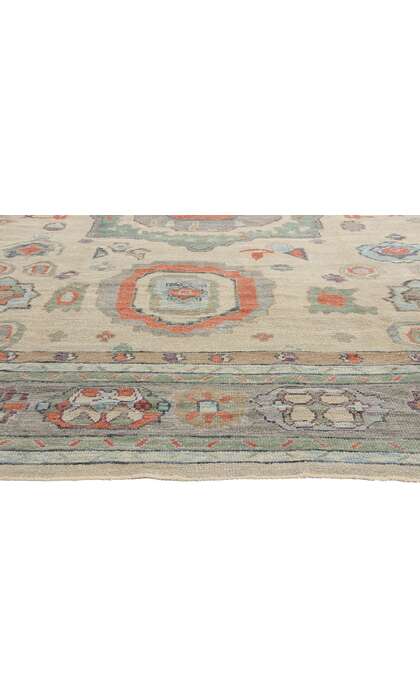 10 x 14 Colorful Modern Turkish Oushak Rug 52880