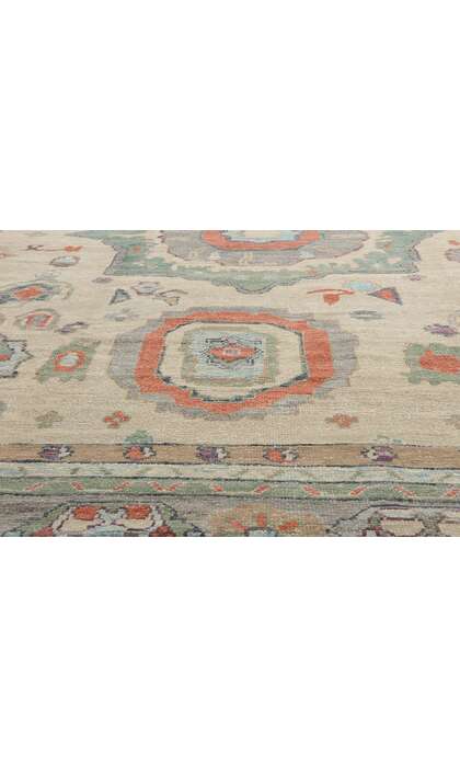 10 x 14 Colorful Modern Turkish Oushak Rug 52880