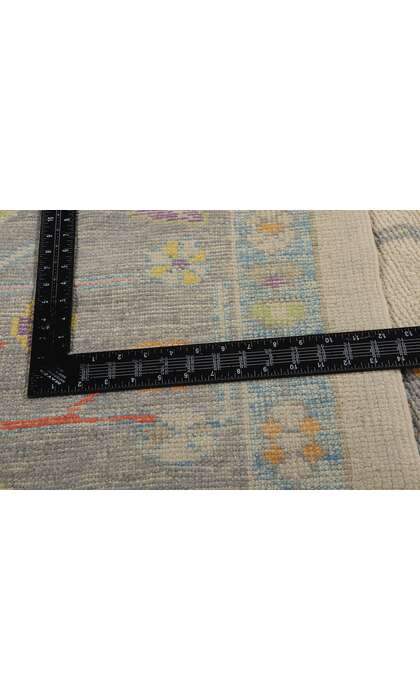 9 x 12 Modern Colorful Turkish Oushak Rug 53607