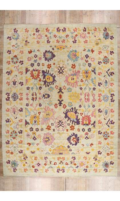 12 x 16 Colorful Turkish Oushak Rug 60659
