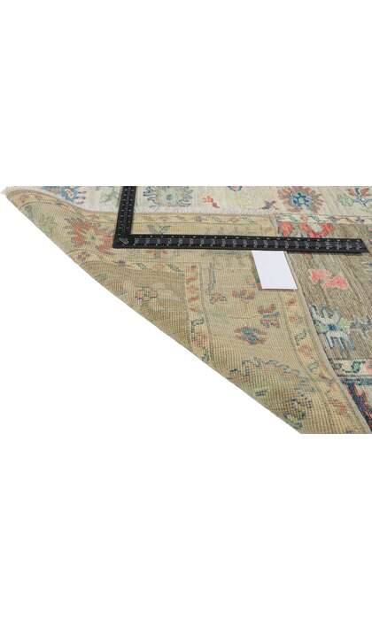 3 x 8 Modern Colorful Oushak Rug Runner 80963