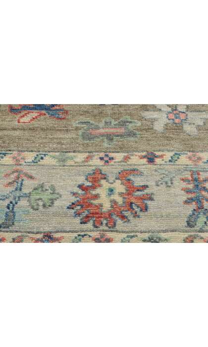 3 x 8 Modern Colorful Oushak Rug Runner 80963