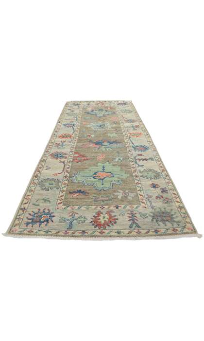 3 x 8 Modern Colorful Oushak Rug Runner 80963