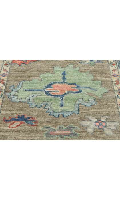 3 x 8 Modern Colorful Oushak Rug Runner 80963