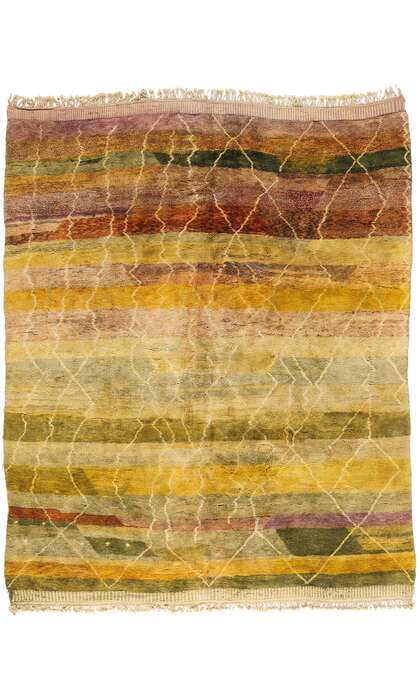 11 x 13 Earth-Tone Beni Mrirt Moroccan Rug 20801