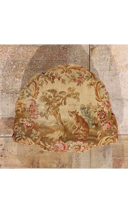 2 x 2 Antique French Aubusson Tapestry Cushion 79199