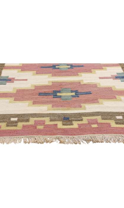 5 x 8 Greta Kruse Vintage Swedish Rollakan Rug 79038