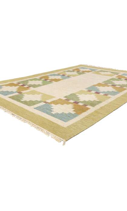 7 x 10 Ida Rydelius Vintage Swedish Rollakan Rug 79031